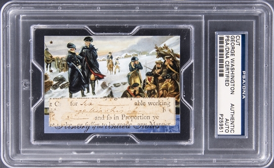 George Washington Cut Signature - First U.S. President (PSA/DNA)